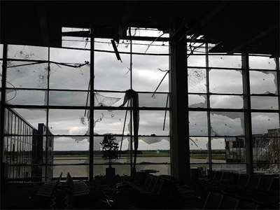 На фото: донецкий аэропорт сегодня
