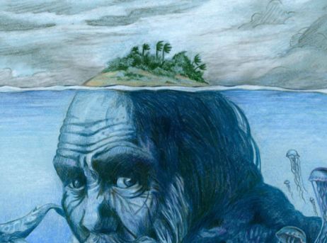 Рисунок старик и море легкий