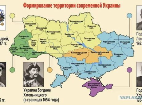 Украина в границах 1654 года карта